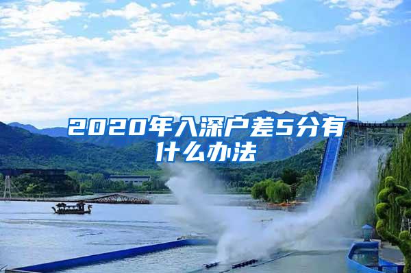 2020年入深户差5分有什么办法