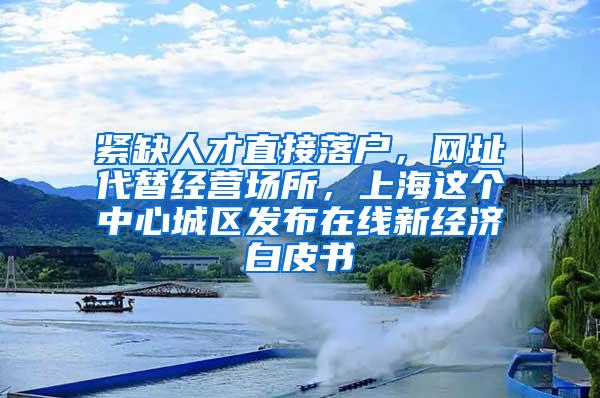 紧缺人才直接落户，网址代替经营场所，上海这个中心城区发布在线新经济白皮书