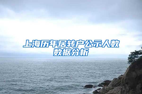 上海历年居转户公示人数数据分析