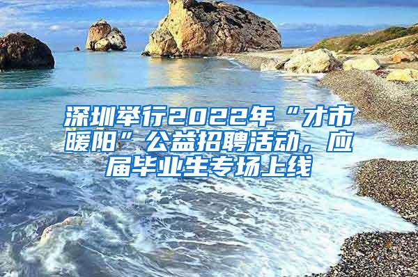 深圳举行2022年“才市暖阳”公益招聘活动，应届毕业生专场上线