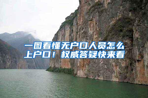 一图看懂无户口人员怎么上户口！权威答疑快来看
