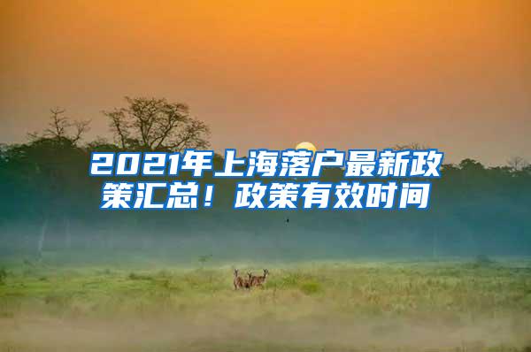 2021年上海落户最新政策汇总！政策有效时间