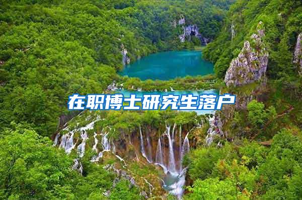 在职博士研究生落户