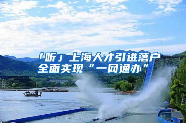 「听」上海人才引进落户全面实现“一网通办”