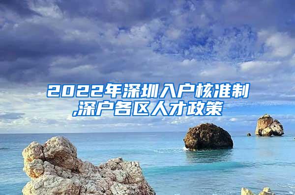 2022年深圳入户核准制,深户各区人才政策