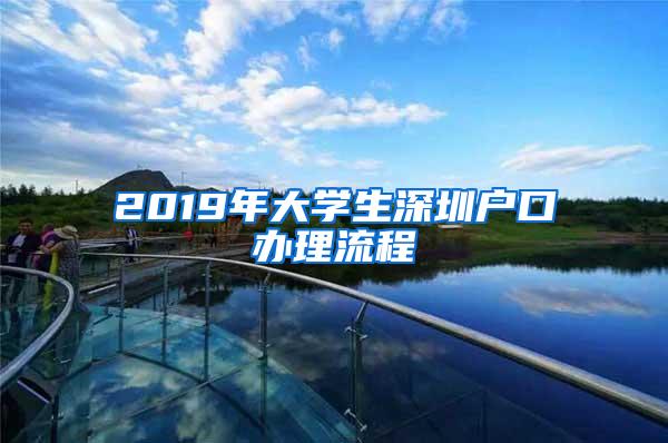 2019年大学生深圳户口办理流程