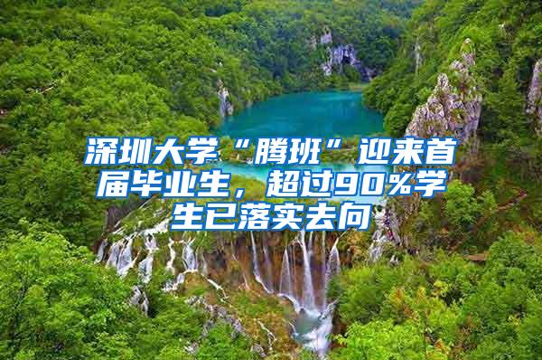 深圳大学“腾班”迎来首届毕业生，超过90%学生已落实去向