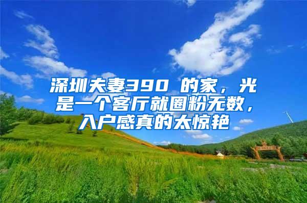 深圳夫妻390㎡的家，光是一个客厅就圈粉无数，入户感真的太惊艳