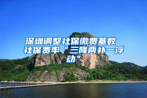 深圳调整社保缴费基数 社保费率“三降两补一浮动”