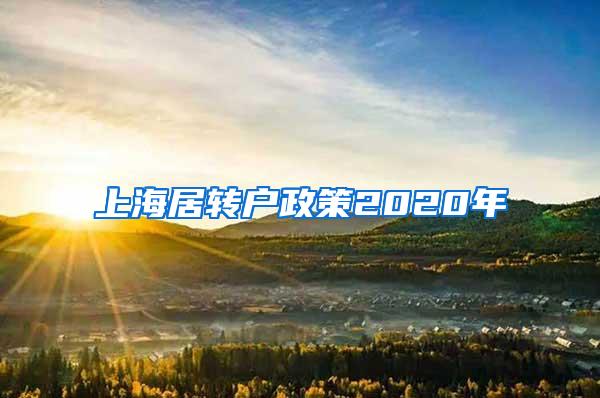 上海居转户政策2020年