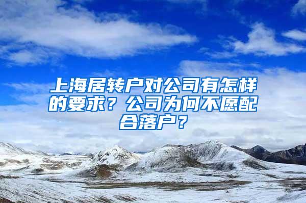 上海居转户对公司有怎样的要求？公司为何不愿配合落户？