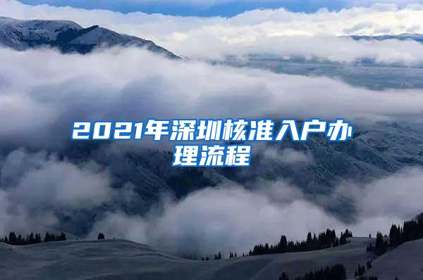 2021年深圳核准入户办理流程