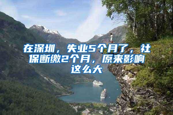 在深圳，失业5个月了，社保断缴2个月，原来影响这么大