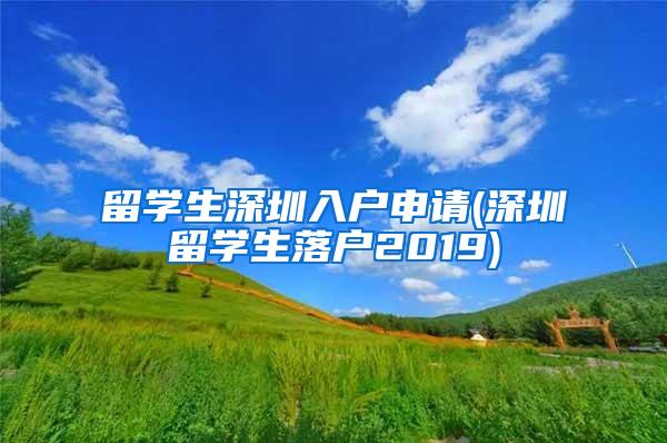 留学生深圳入户申请(深圳留学生落户2019)