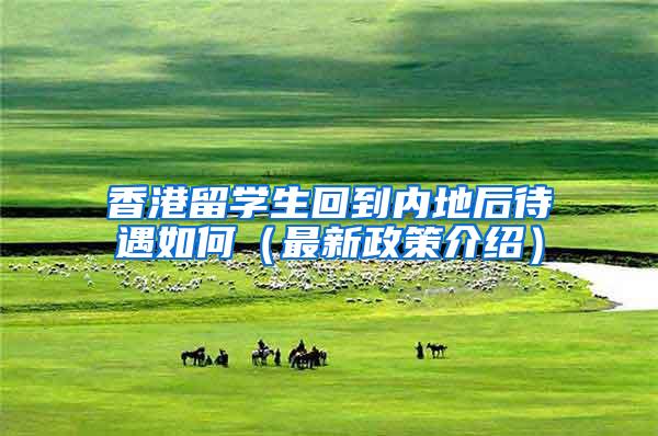 香港留学生回到内地后待遇如何（最新政策介绍）