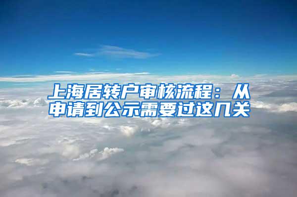 上海居转户审核流程：从申请到公示需要过这几关