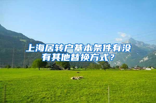 上海居转户基本条件有没有其他替换方式？