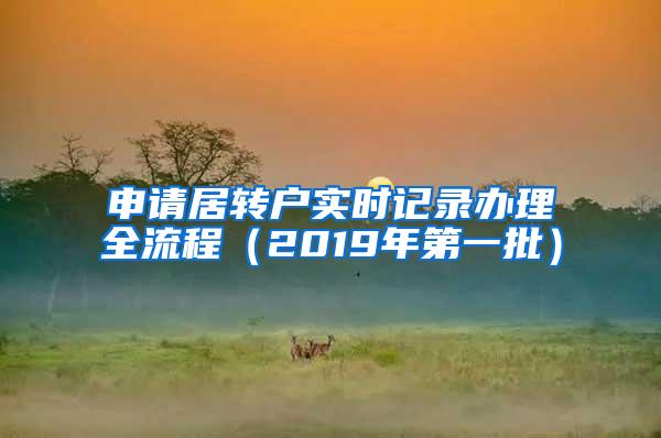 申请居转户实时记录办理全流程（2019年第一批）