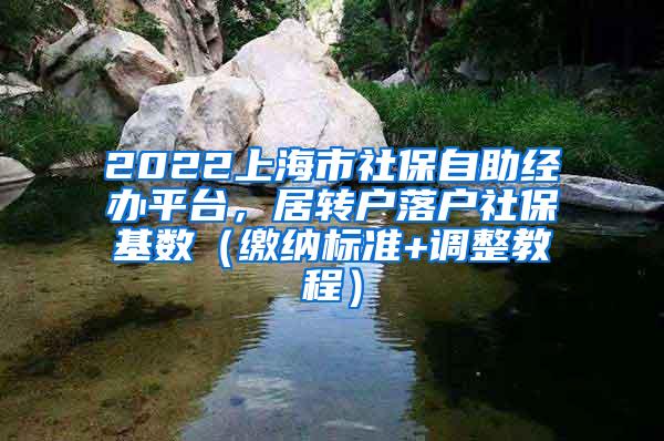 2022上海市社保自助经办平台，居转户落户社保基数（缴纳标准+调整教程）