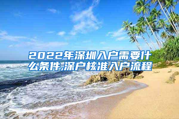 2022年深圳入户需要什么条件,深户核准入户流程