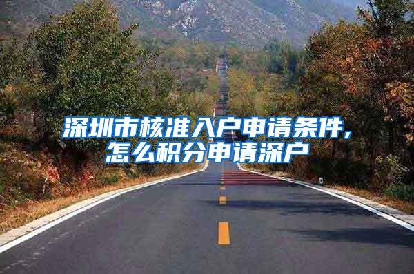 深圳市核准入户申请条件,怎么积分申请深户