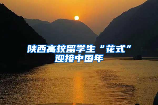 陕西高校留学生“花式”迎接中国年