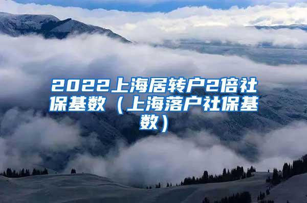 2022上海居转户2倍社保基数（上海落户社保基数）