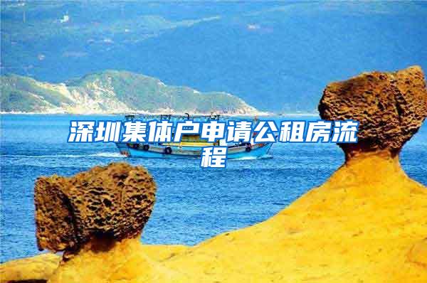 深圳集体户申请公租房流程