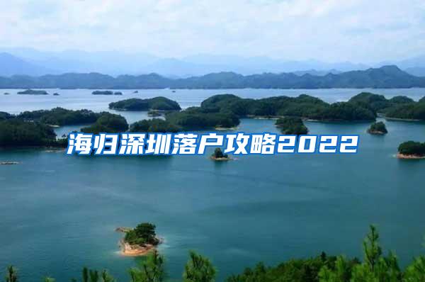 海归深圳落户攻略2022