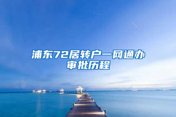 浦东72居转户一网通办审批历程