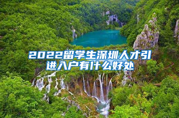 2022留学生深圳人才引进入户有什么好处