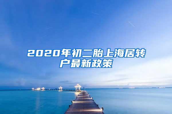 2020年初二胎上海居转户最新政策