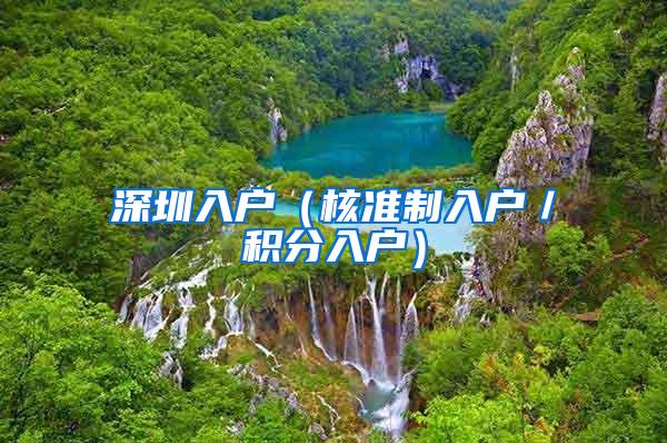 深圳入户（核准制入户／积分入户）