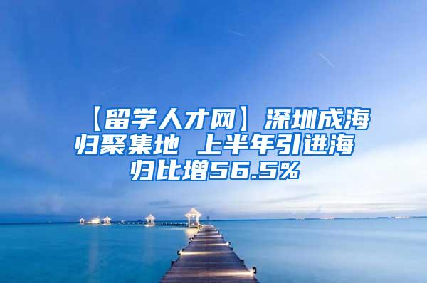 【留学人才网】深圳成海归聚集地 上半年引进海归比增56.5%