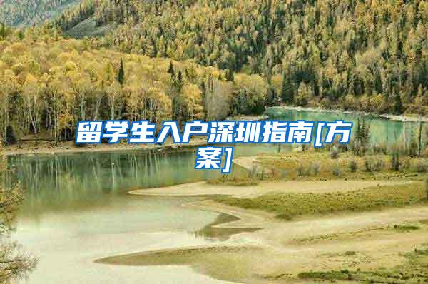 留学生入户深圳指南[方案]
