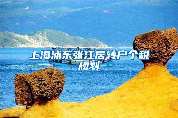 上海浦东张江居转户个税规划