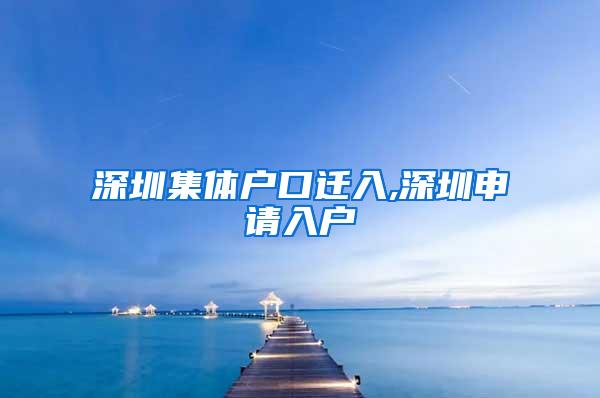 深圳集体户口迁入,深圳申请入户