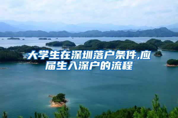 大学生在深圳落户条件,应届生入深户的流程