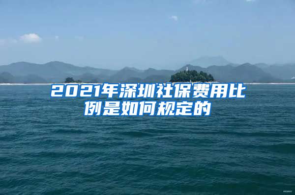 2021年深圳社保费用比例是如何规定的