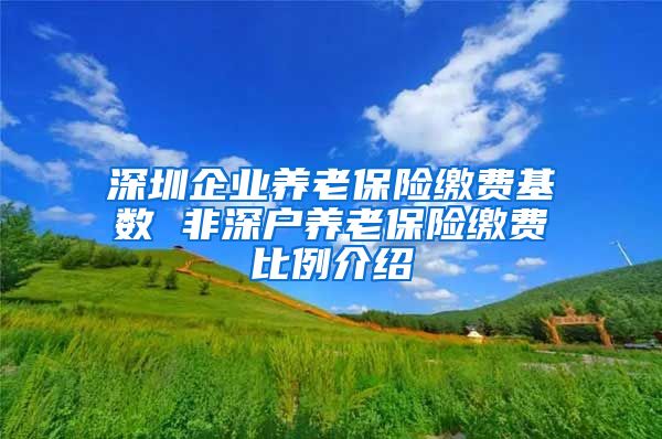 深圳企业养老保险缴费基数 非深户养老保险缴费比例介绍