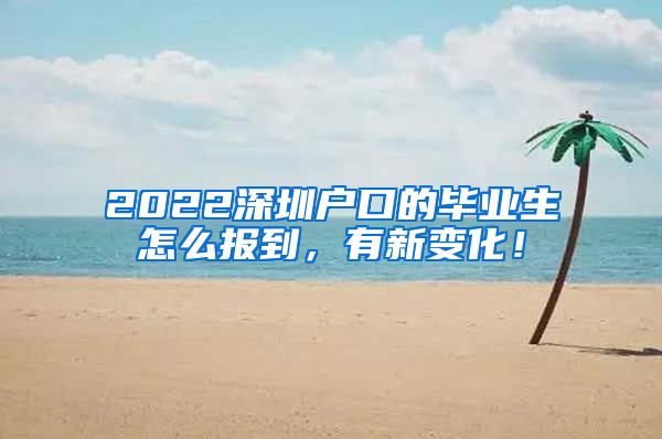 2022深圳户口的毕业生怎么报到，有新变化！