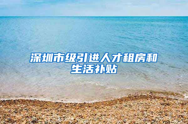 深圳市级引进人才租房和生活补贴