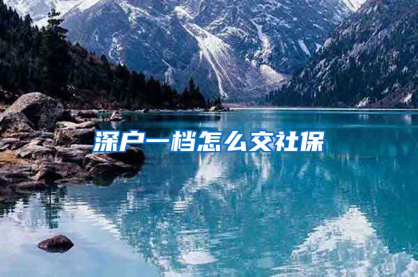 深户一档怎么交社保