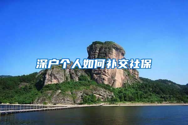 深户个人如何补交社保