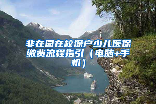非在园在校深户少儿医保缴费流程指引（电脑+手机）