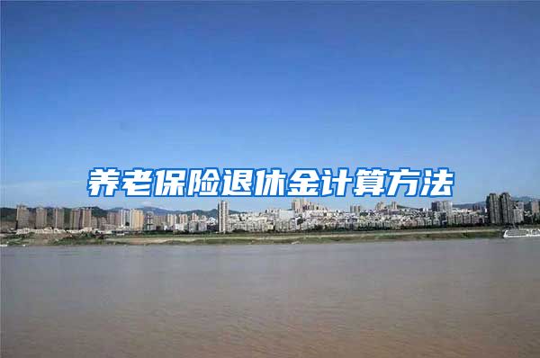 养老保险退休金计算方法