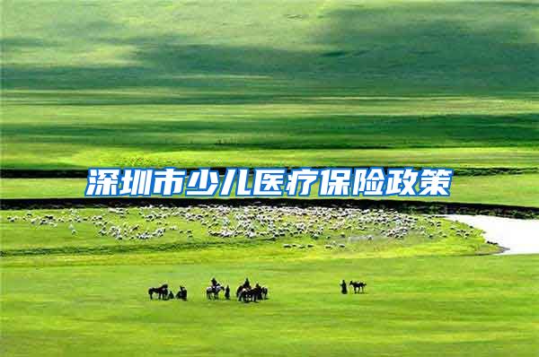 深圳市少儿医疗保险政策