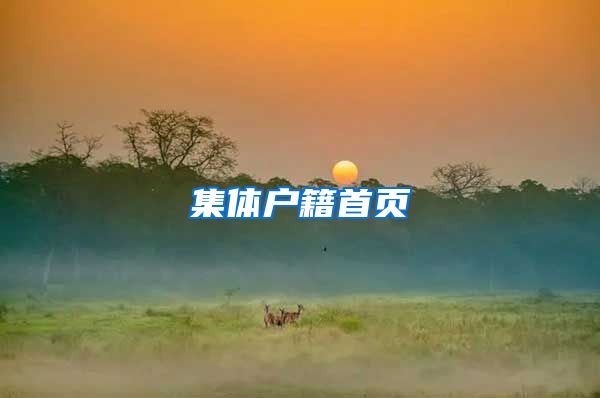 集体户籍首页