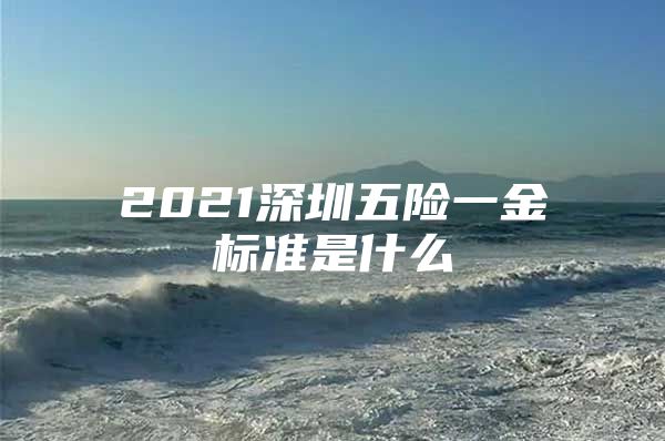 2021深圳五险一金标准是什么