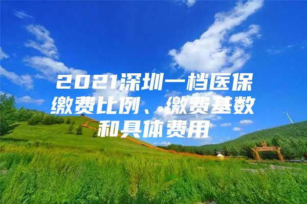 2021深圳一档医保缴费比例、缴费基数和具体费用